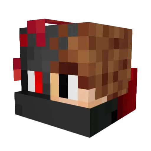 _Hero_KinG Minecraft avatar head, 3D render