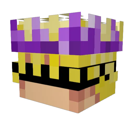 _HeyGeorgie_ Minecraft avatar head, 3D render