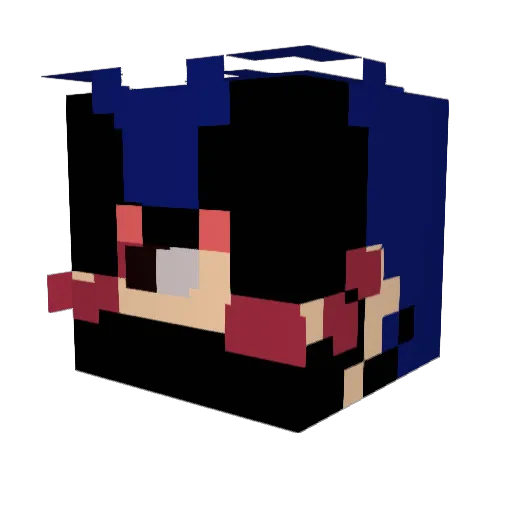 _Hi_BaBy_ Minecraft avatar head, 3D render
