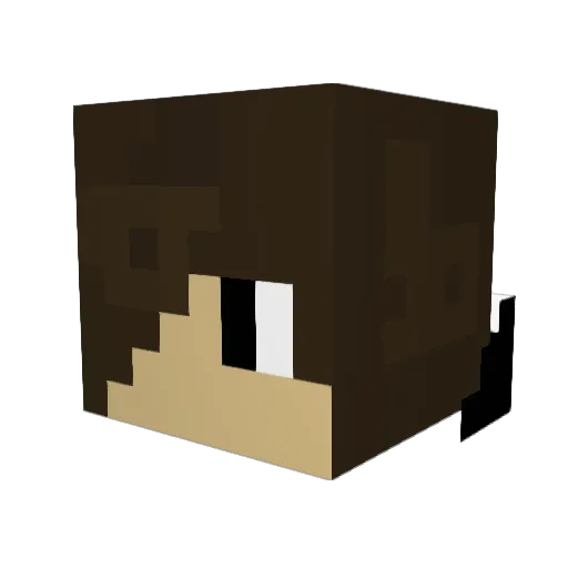 _Hieronymus_ Minecraft avatar head, 3D render