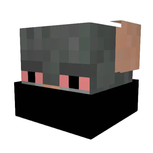 _HighRat Minecraft avatar head, 3D render