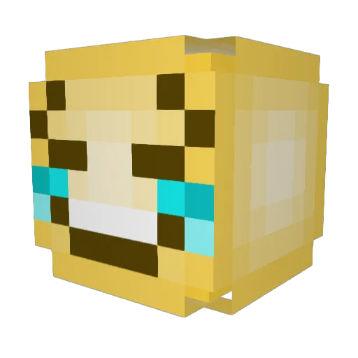 _Hiso Minecraft avatar head, 3D render