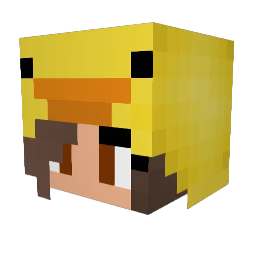 _HoRoShO_ Minecraft avatar head, 3D render