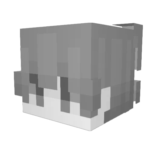 _Hoagfn Minecraft avatar head, 3D render