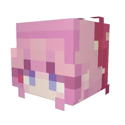 _HopeFull Minecraft avatar head, 3D render