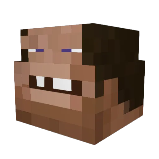 _Horax Minecraft avatar head, 3D render