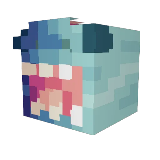 _HowardTheDuck Minecraft avatar head, 3D render
