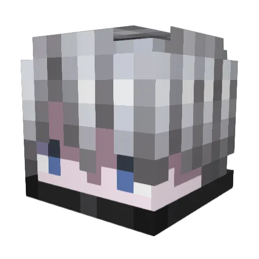 _HuanYing Minecraft avatar head, 3D render
