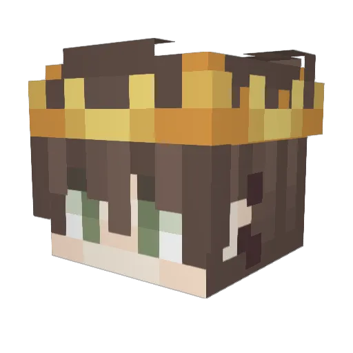 _Hunter888_ Minecraft avatar head, 3D render