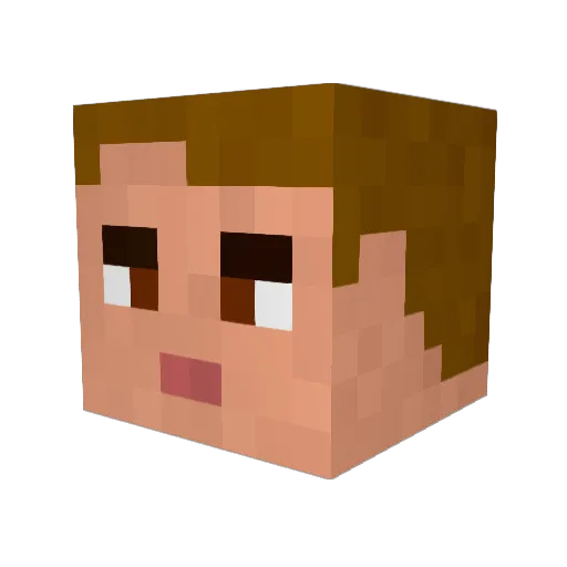 _Hunterrr_ Minecraft avatar head, 3D render