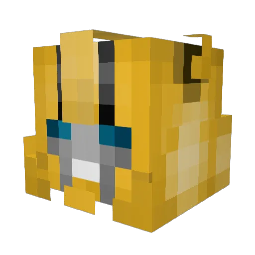 _Huwgb_ Minecraft avatar head, 3D render