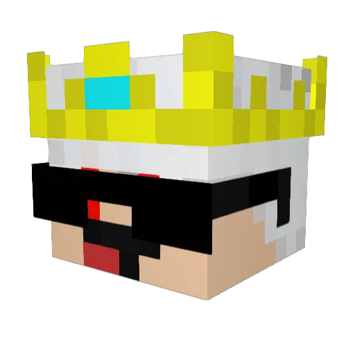 _HuyTruong_ Minecraft avatar head, 3D render
