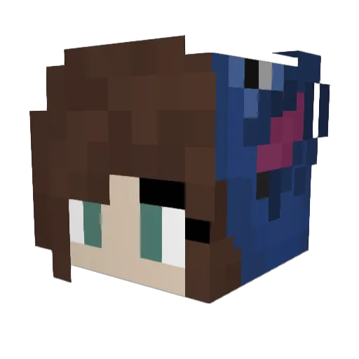 _Hyacint Minecraft avatar head, 3D render