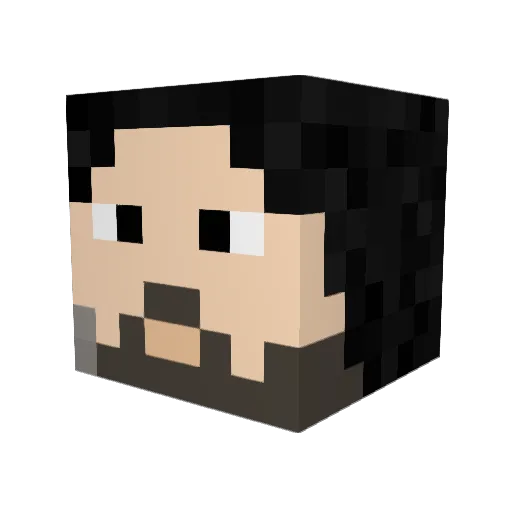 _Hydra212 Minecraft avatar head, 3D render