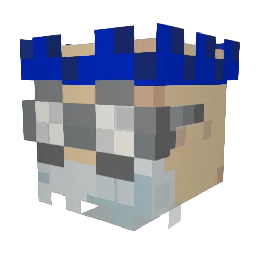 _Hyper_ Minecraft avatar head, 3D render