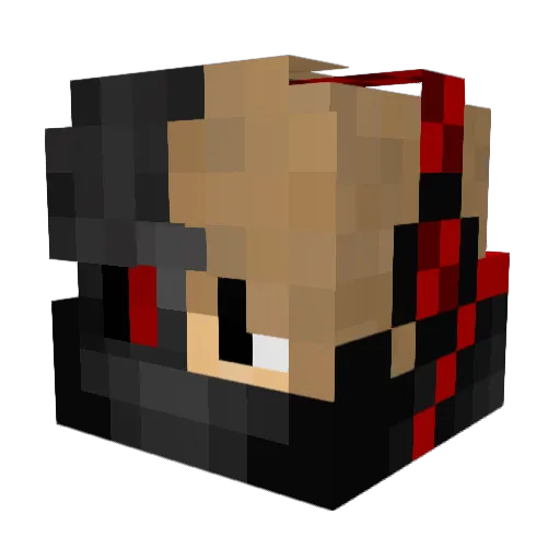 _Hyperphoenix_ Minecraft avatar head, 3D render