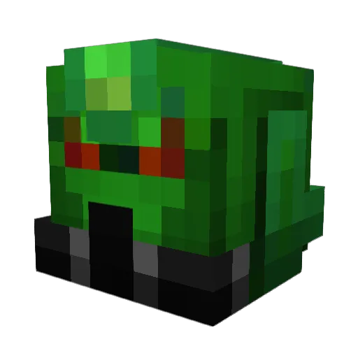 _Hypo Minecraft avatar head, 3D render