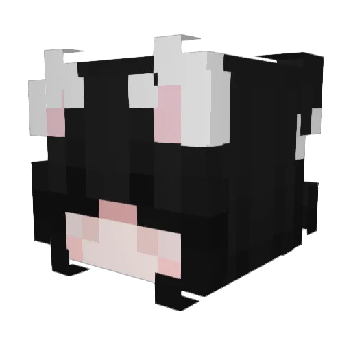 _Hyxx_ Minecraft avatar head, 3D render