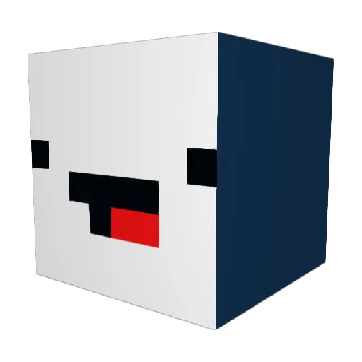 _IAmANoob_ Minecraft avatar head, 3D render