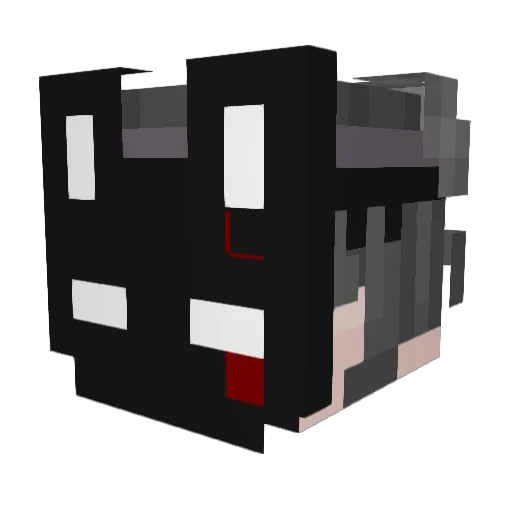 _IBlooody_ Minecraft avatar head, 3D render