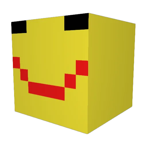 _IDF_ Minecraft avatar head, 3D render