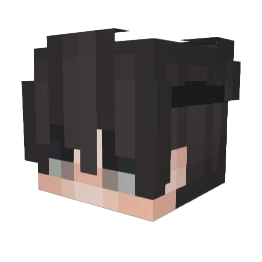 _IIyIIcuK_ Minecraft avatar head, 3D render