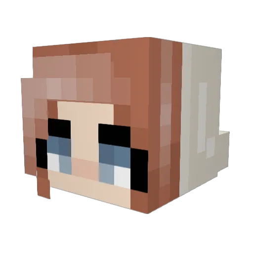 _ILikePlants Minecraft avatar head, 3D render