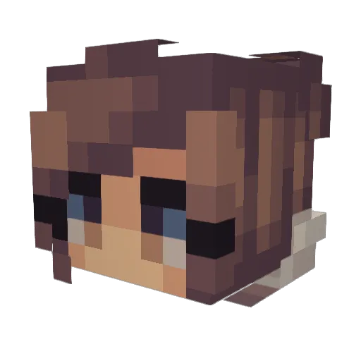 _IM_A_POTATO_ Minecraft avatar head, 3D render