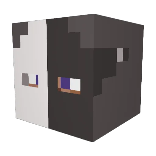 _INCREDIBILIS Minecraft avatar head, 3D render