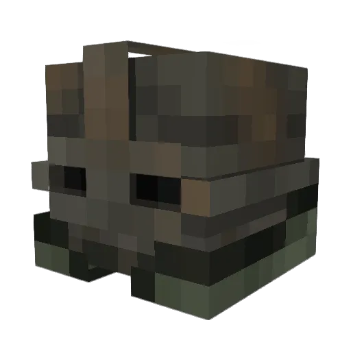 _INTENSIFIES_ Minecraft avatar head, 3D render