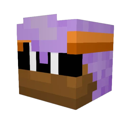 _IPz Minecraft avatar head, 3D render