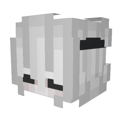 _ISick Minecraft avatar head, 3D render