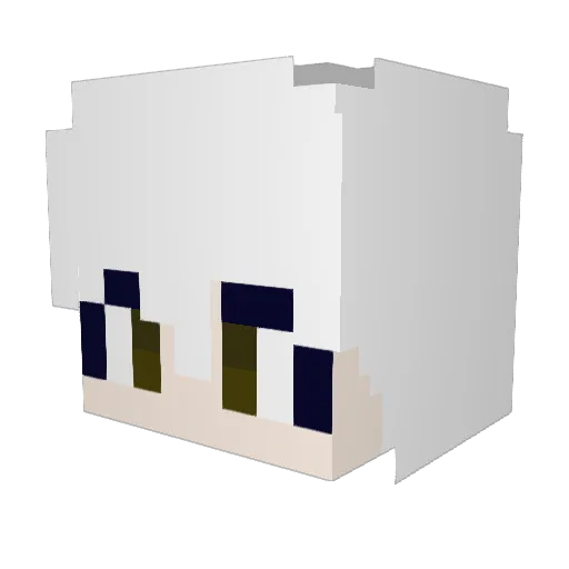 _ITX_ Minecraft avatar head, 3D render