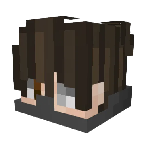 _IYF9 Minecraft avatar head, 3D render