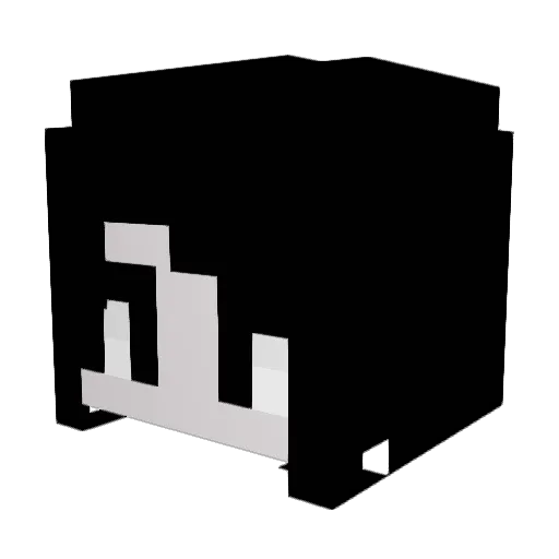 _I_O___ Minecraft avatar head, 3D render