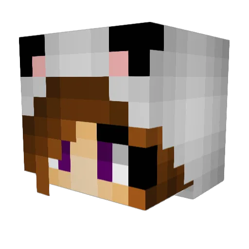 _I_OwO_I_ Minecraft avatar head, 3D render