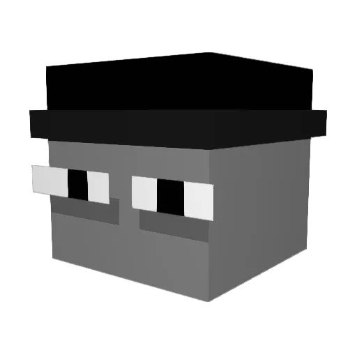 _IamDepressed_ Minecraft avatar head, 3D render