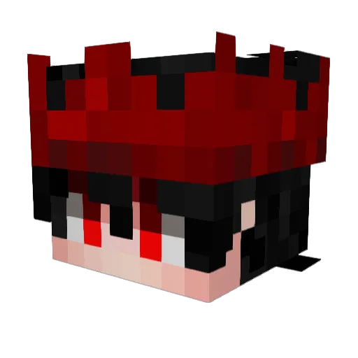 _IceCoffe Minecraft avatar head, 3D render