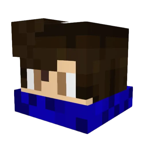 _Icecon_ Minecraft avatar head, 3D render