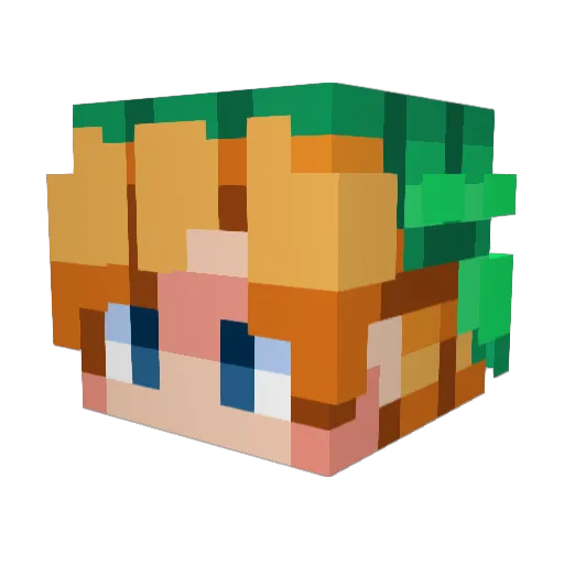 _Icing_ Minecraft avatar head, 3D render
