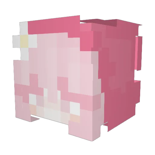 _Icky_Vicky_ Minecraft avatar head, 3D render
