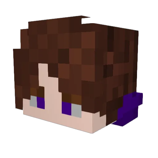 _Iggy04_ Minecraft avatar head, 3D render