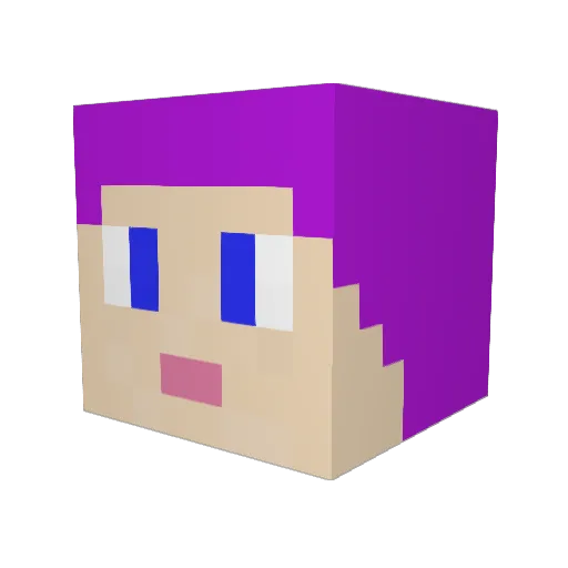 _Ilidar_ Minecraft avatar head, 3D render