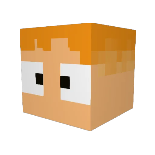 _ImArthur Minecraft avatar head, 3D render