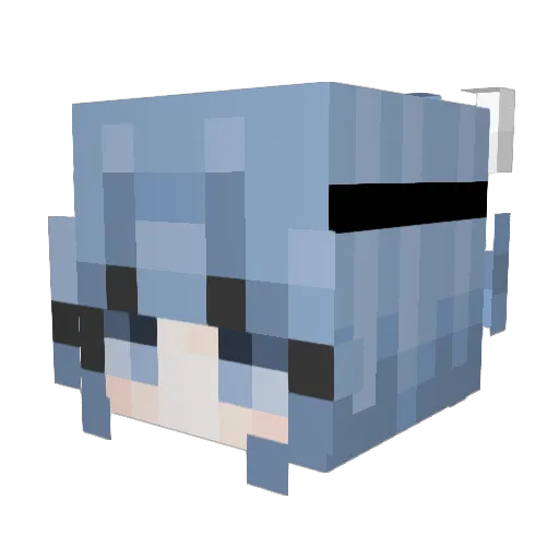 _ImBadAtThisGame Minecraft avatar head, 3D render