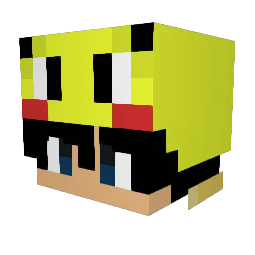 _ImMRX_ Minecraft avatar head, 3D render
