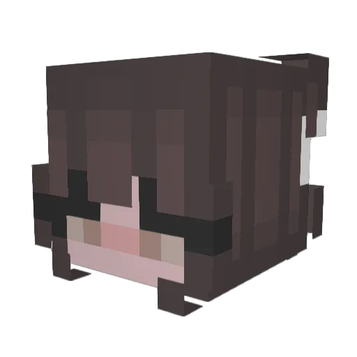 _ImYukii_ Minecraft avatar head, 3D render