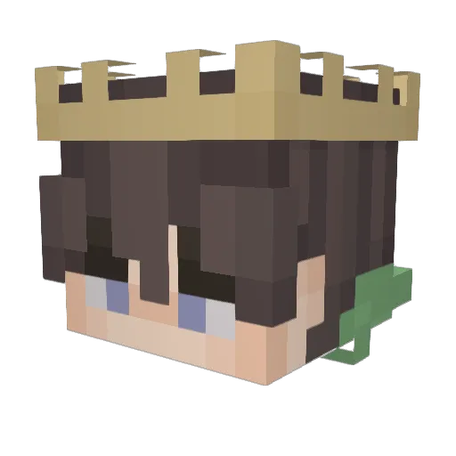 _Im_Fine_ Minecraft avatar head, 3D render
