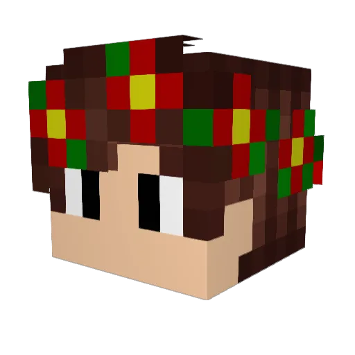 _Im_King_ Minecraft avatar head, 3D render