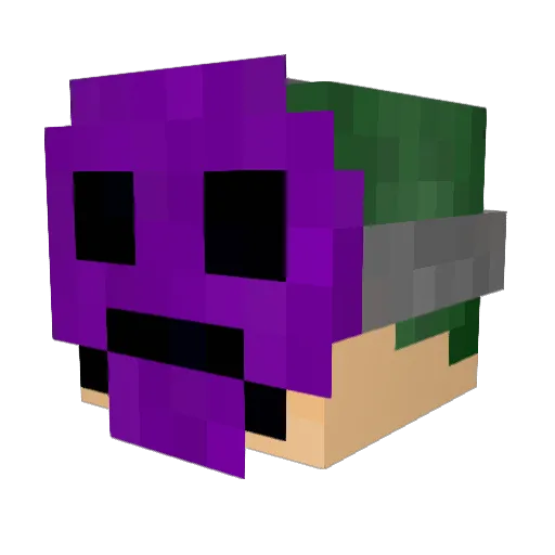 _ImiRx Minecraft avatar head, 3D render